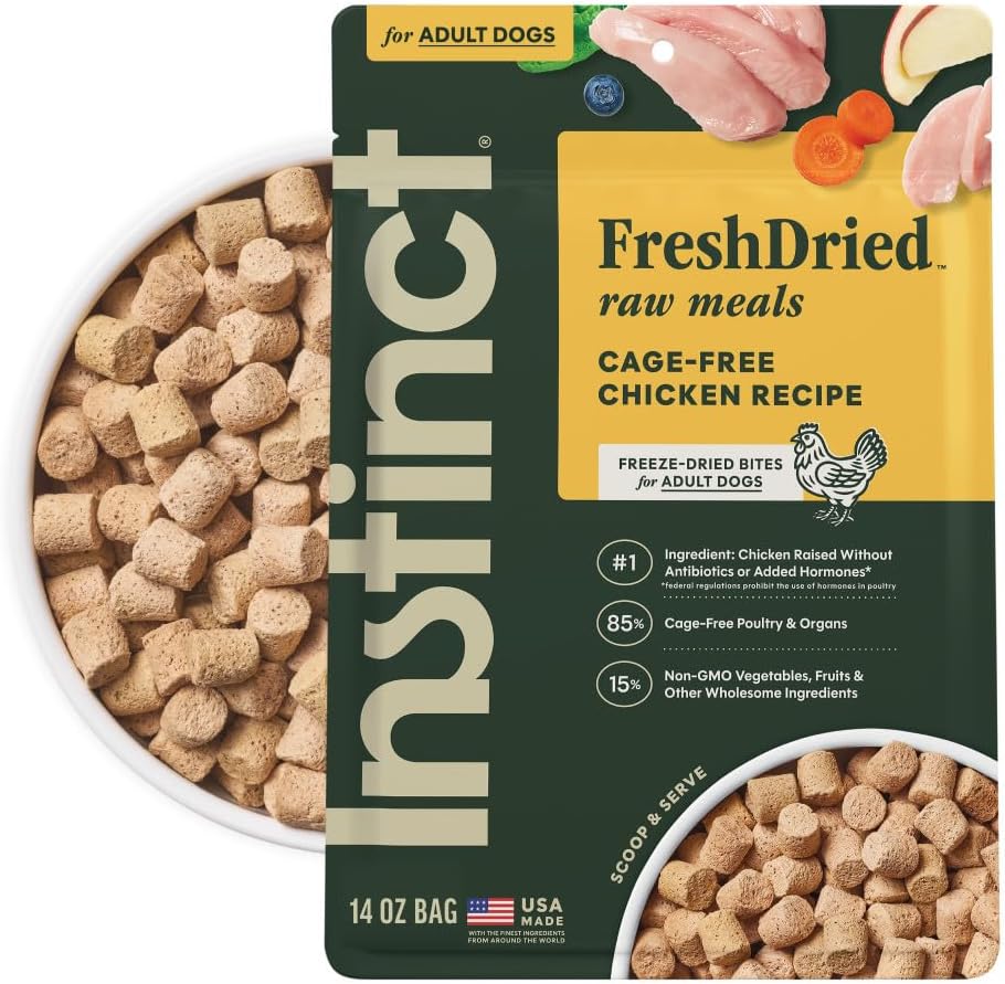 Instinct Raw Meals Freeze-Dried Chicken Dog Food, 14 oz. Bag