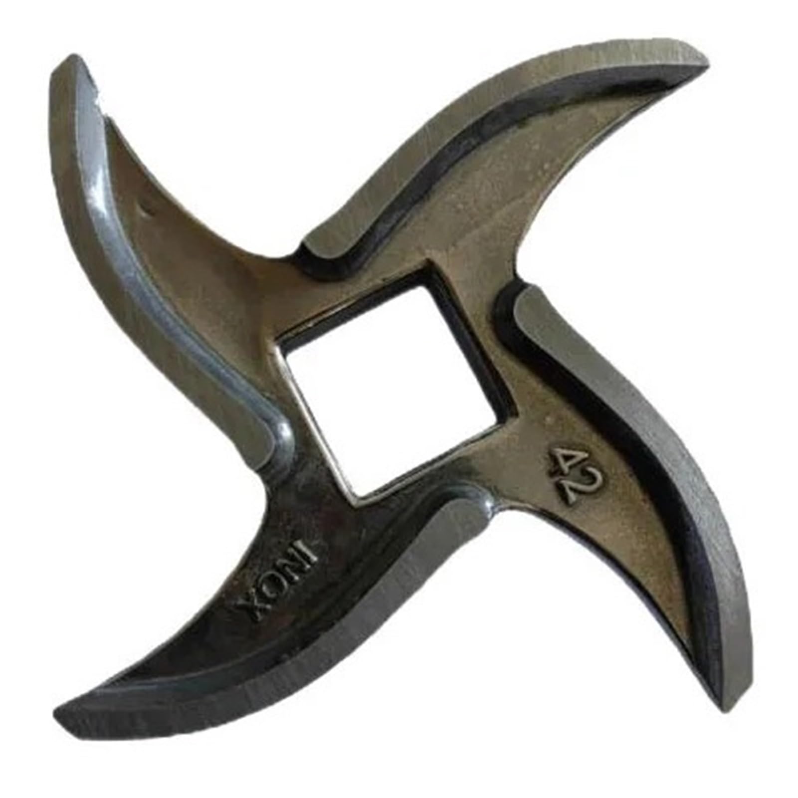 Cuchilla cruzada para picadora de carne en acero inoxidable duradero modelo 42#