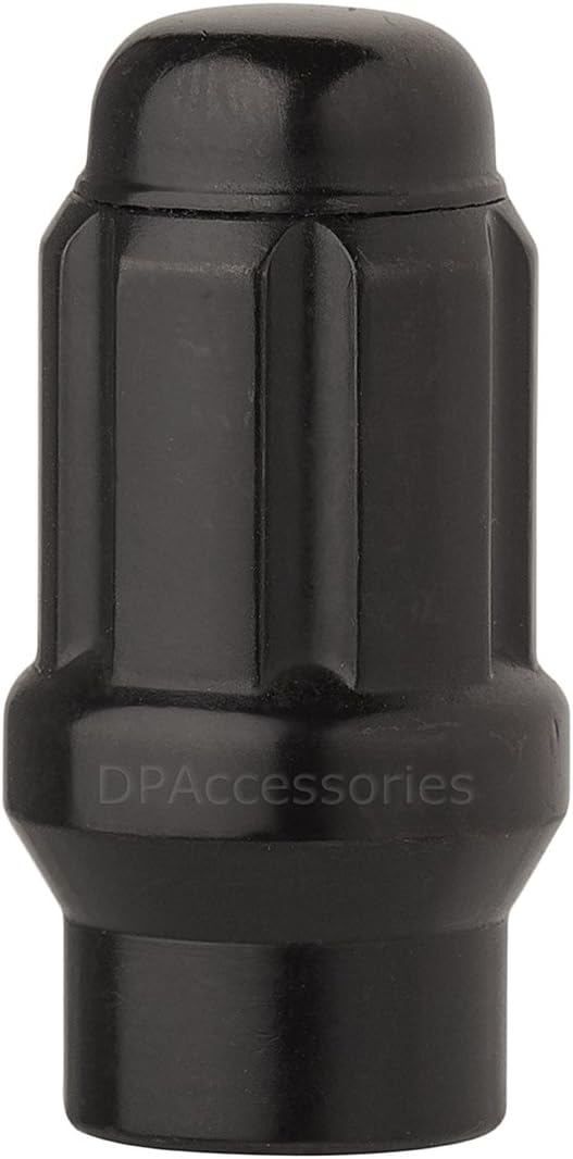 DPAccessories 20 Black 1/2-20 Closed End ET Spline Tuner Lug Nuts for Aftermarket Wheels LCE3L2HESBK04020