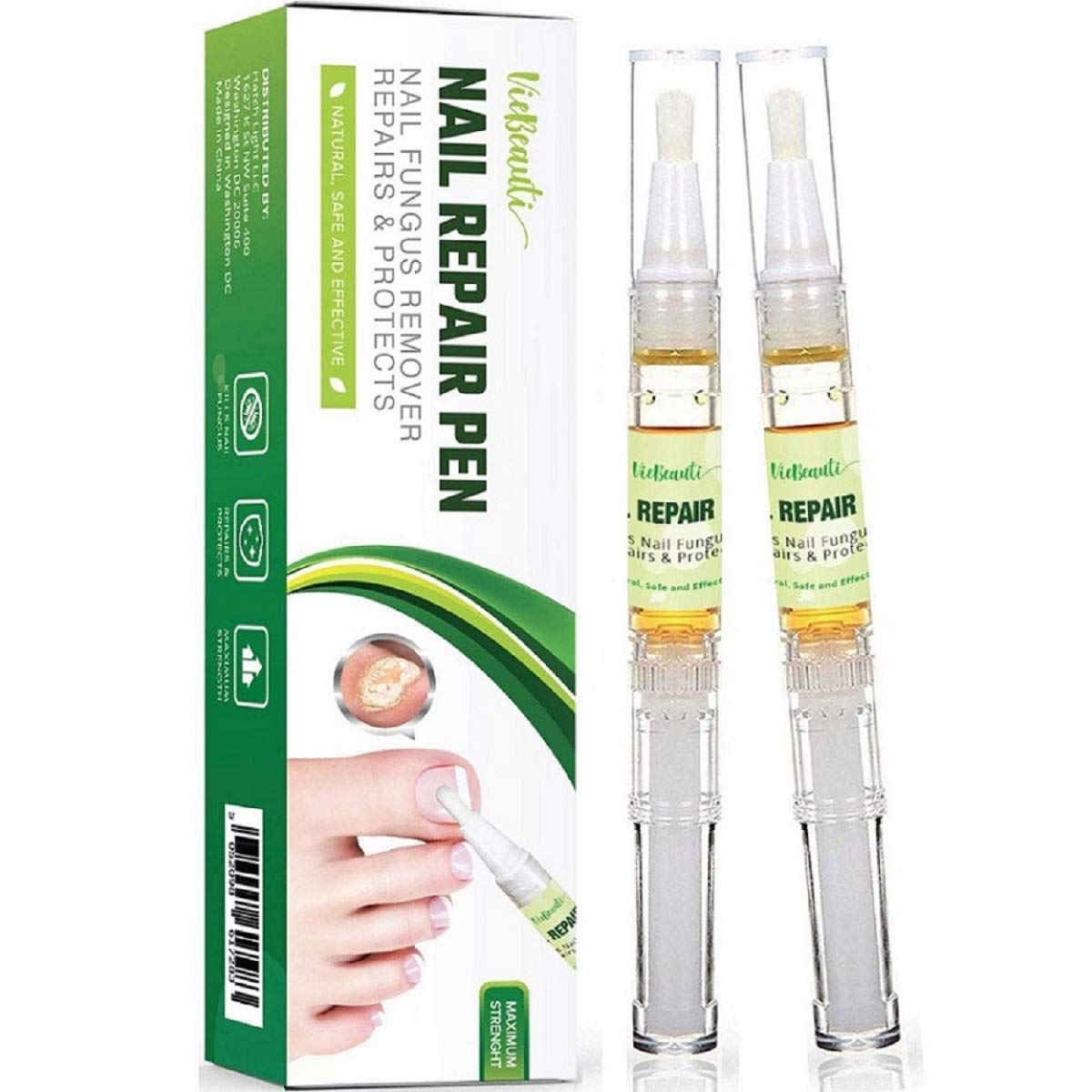 Sharmiz Anti Fungus Nail Treatment, Fungus Stop, Fungus Treatment Effective Against Nail Fungus with Maximum Strength I Anti-Fungal Nail Solution for Toenails and Fingernails (2PC)