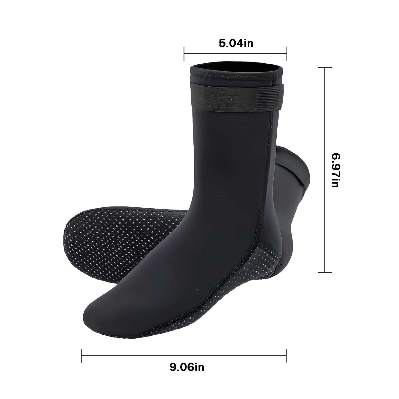 Beach Socks, Multifunctional Diving Socks, Thickened To Prevent Scratching,Can Be Used With Fins, Unisex, Suitable For Outdoor Diving, Beach, Yoga, Etc. (Female shoe size?10/Men's shoe size:7-8)