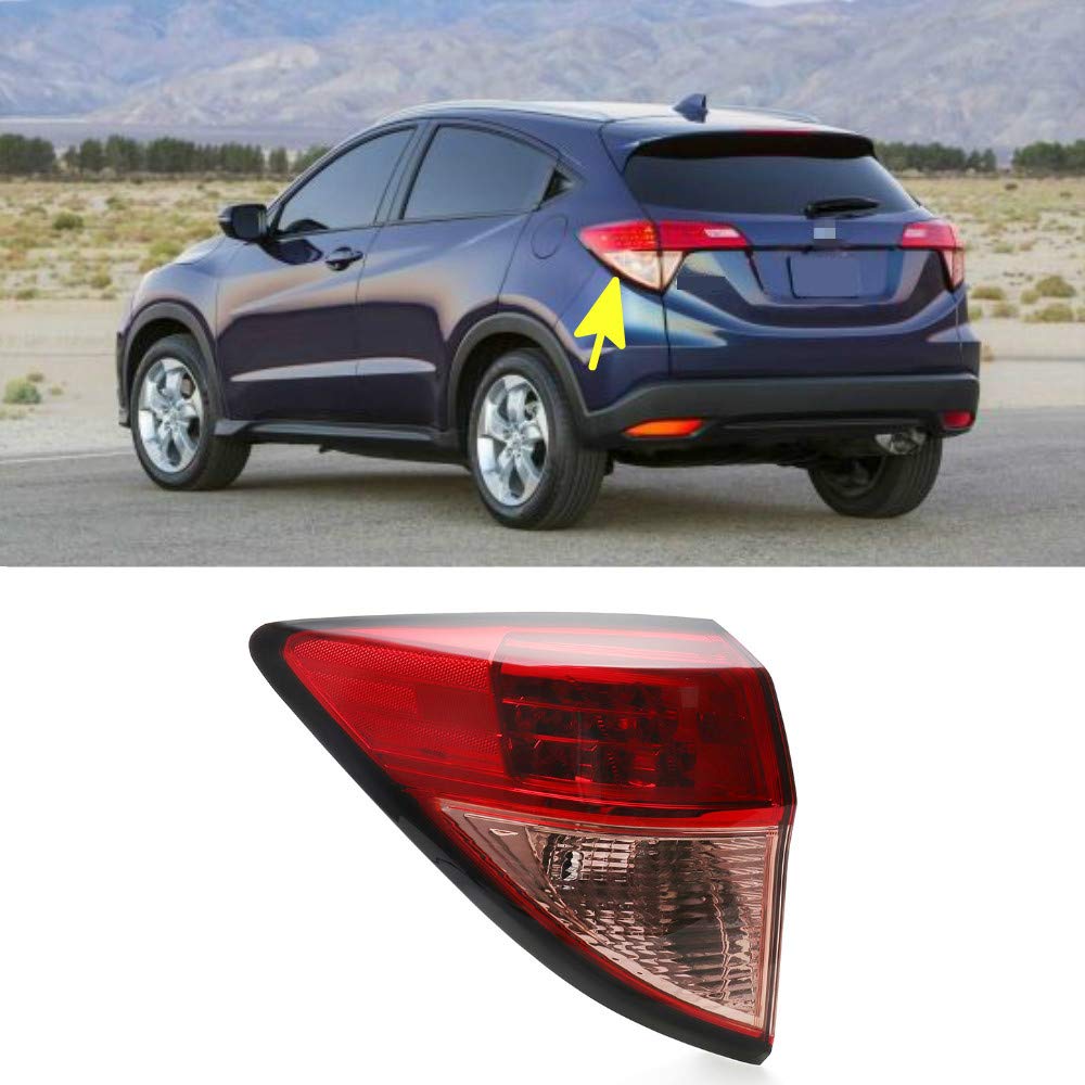 Photo 1 of MotorFansClub Left Driver Side Tail Light Rear Outer Taillight Assembly Fit for Honda HRV 2016 2017 2018 2019 2020 2021 2022 Left Side