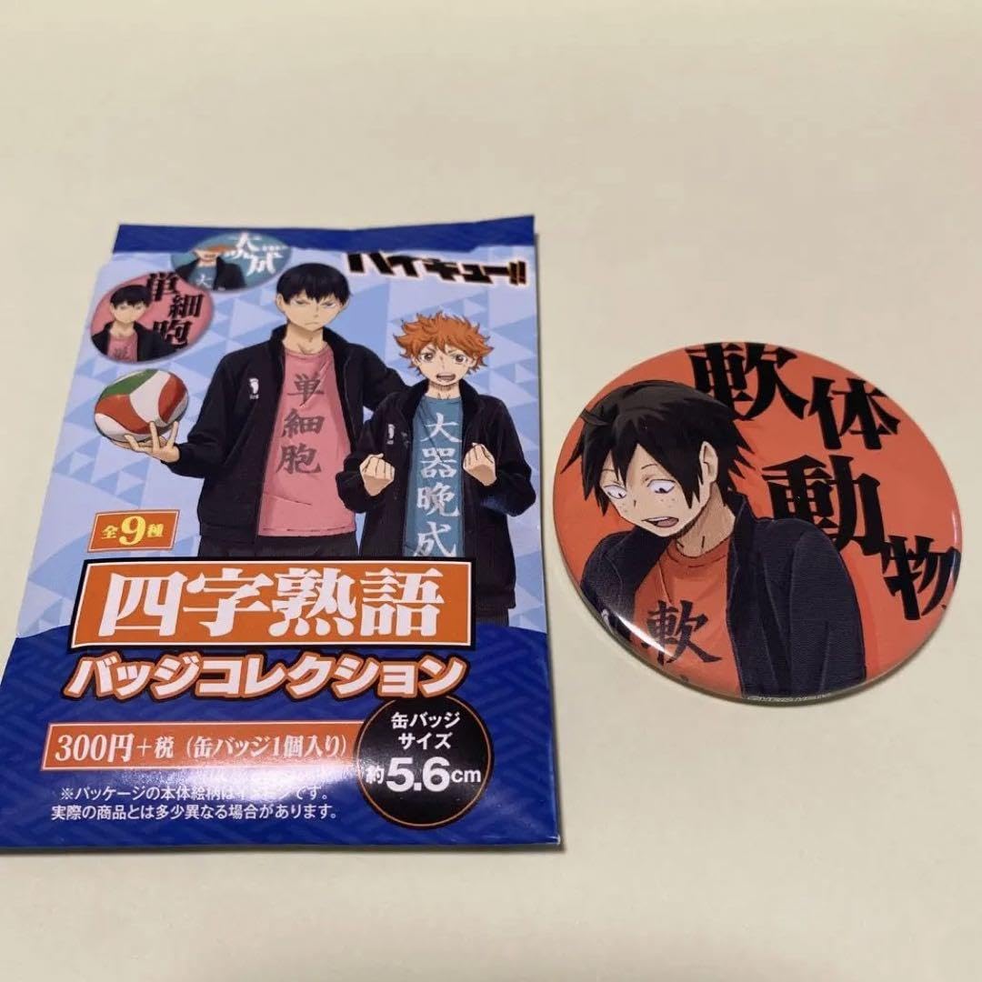 Amazon.co.jp: ハイキュー!! 四字熟語 缶バッジ 山口 忠 : おもちゃ ハイキュー!!四字熟語バッジコレクション全9種セット