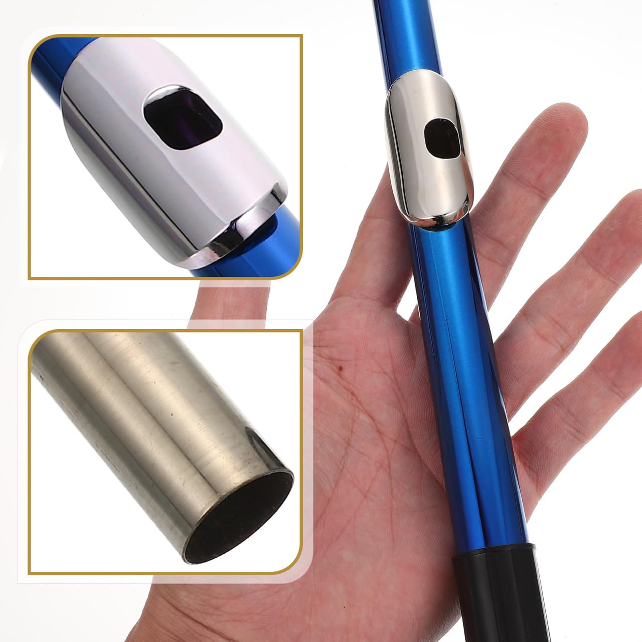 HEMOTON Flöten Kopfstück Für Querflöte 8.9 Zoll Aus Hochwertigem Material Leicht Zu Reinigen Ideal Für Musikinstrumente Zubehör