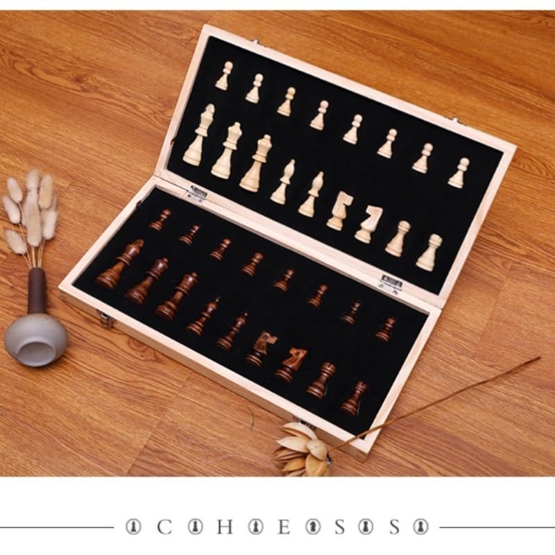 Juegos de ajedrez de Madera magnéticos Tablero de ajedrez Plegable Ajedrez