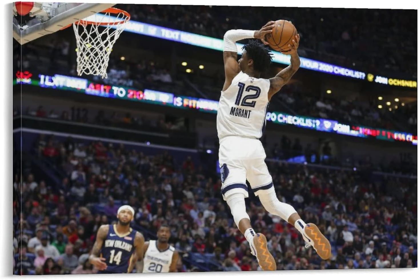 Ja Morant Basketball Dunk Poster Canvas Wall Art Morocco Ubuy