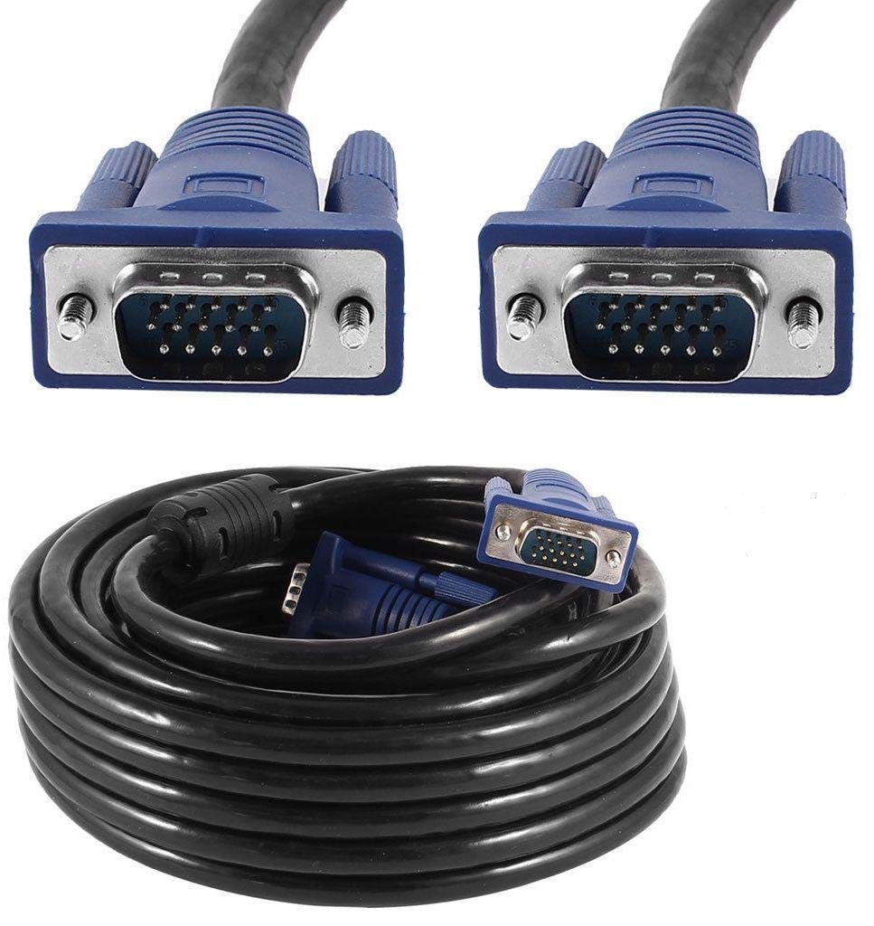 Male SVGA VGA Long Video Monitor Cable 