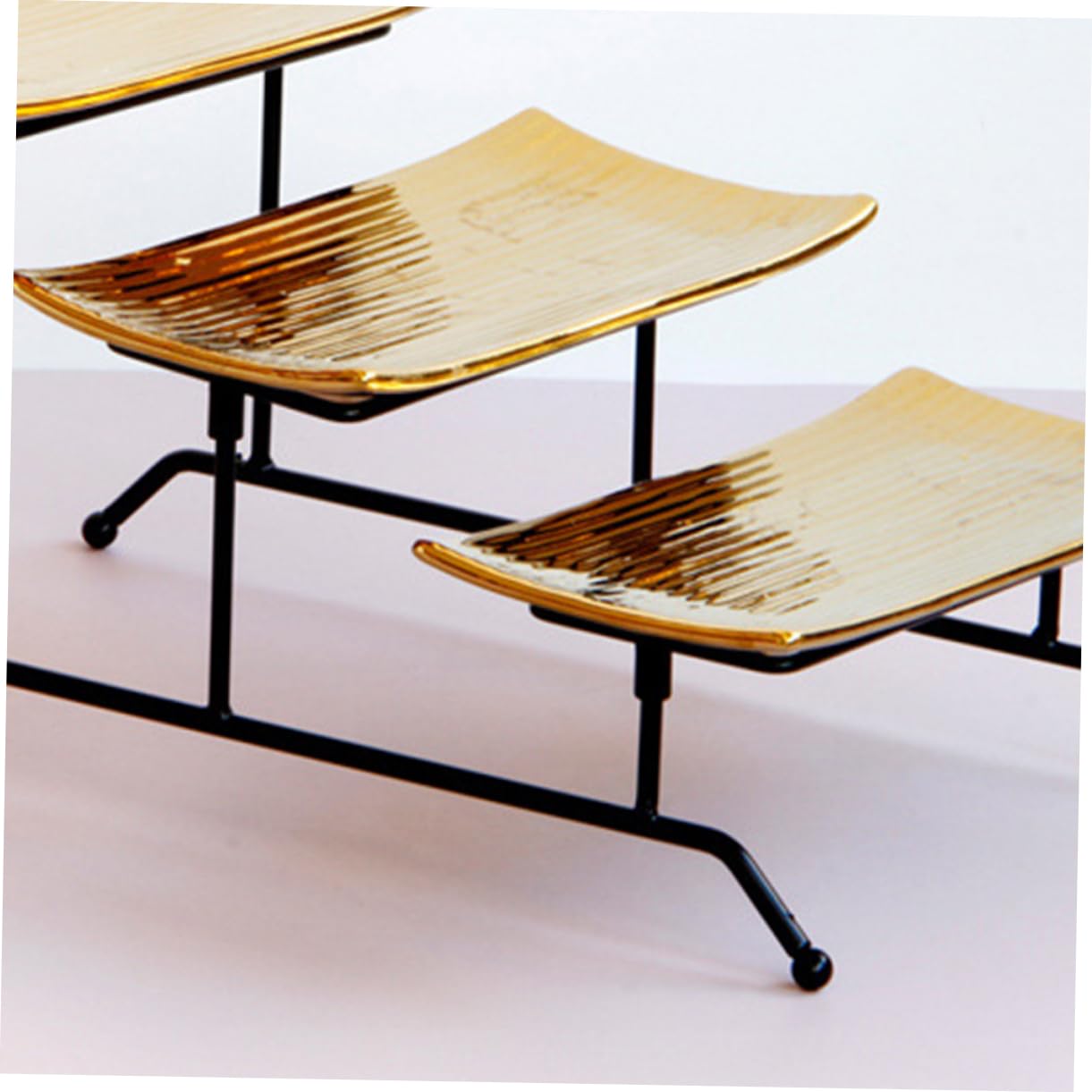 Garneck Desserts Stand Cupcake Display Rack Cupcake Stand Cake Tray Wedding Serving Towers Dessert Tower Serving Tray Display Tower Cupcake Serving Platter Dessert Display Stand Golden