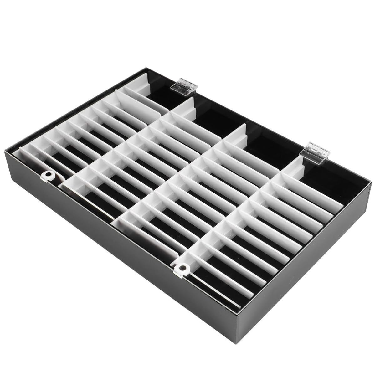 Espositore Unghie Finte Nero 40 Scomparti in Acrilico Professionale