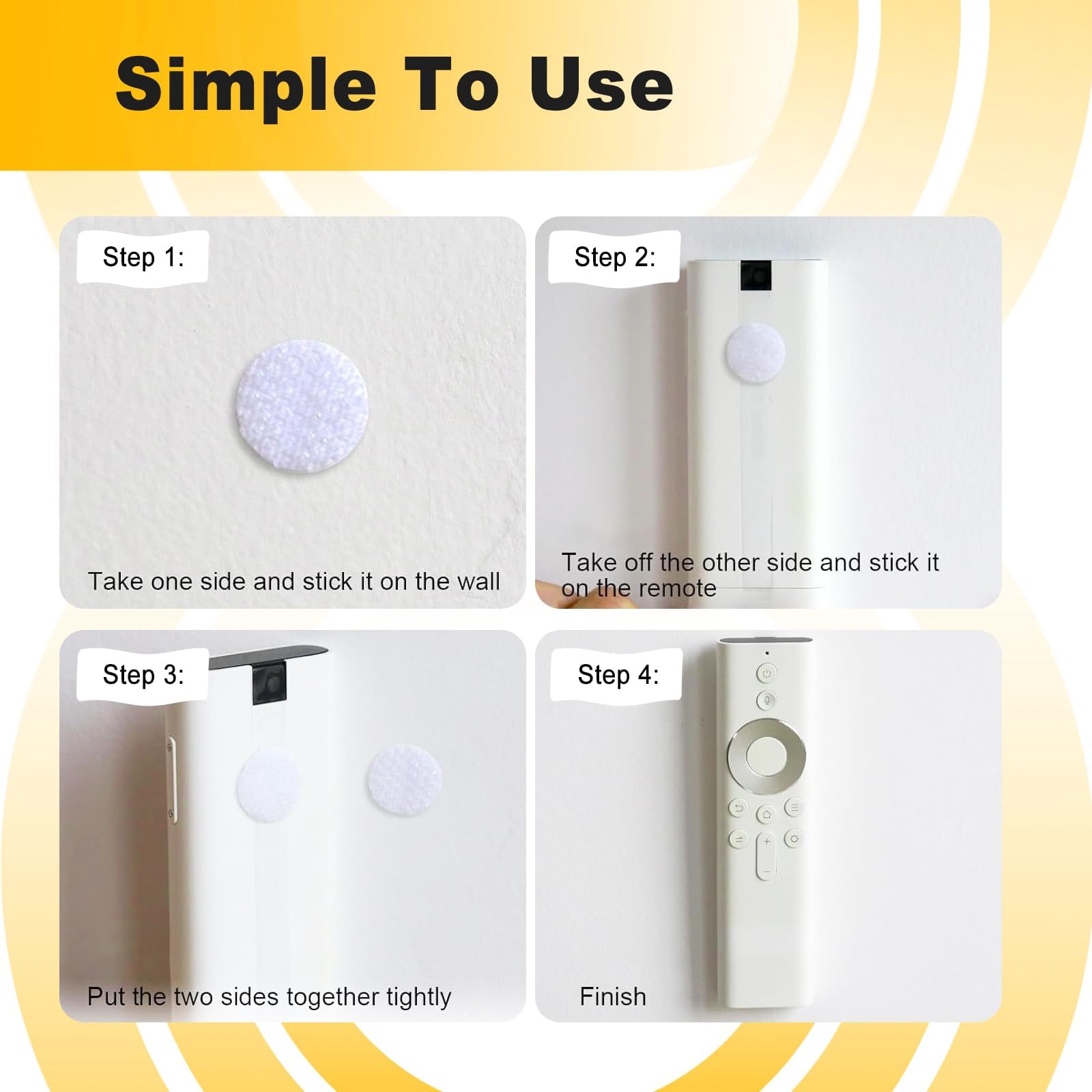 540 Pièces Scratch Autocollant Rond 10mm Double Face Hook & Loop Pastille Adhesive Blanc