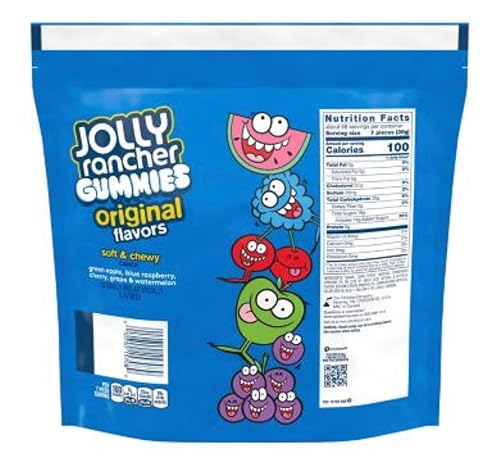 Maryse 's Place JOLLY RANCHER - Gomitas surtidos de sabores de frutas, bolsa de caramelos, 72 onzas