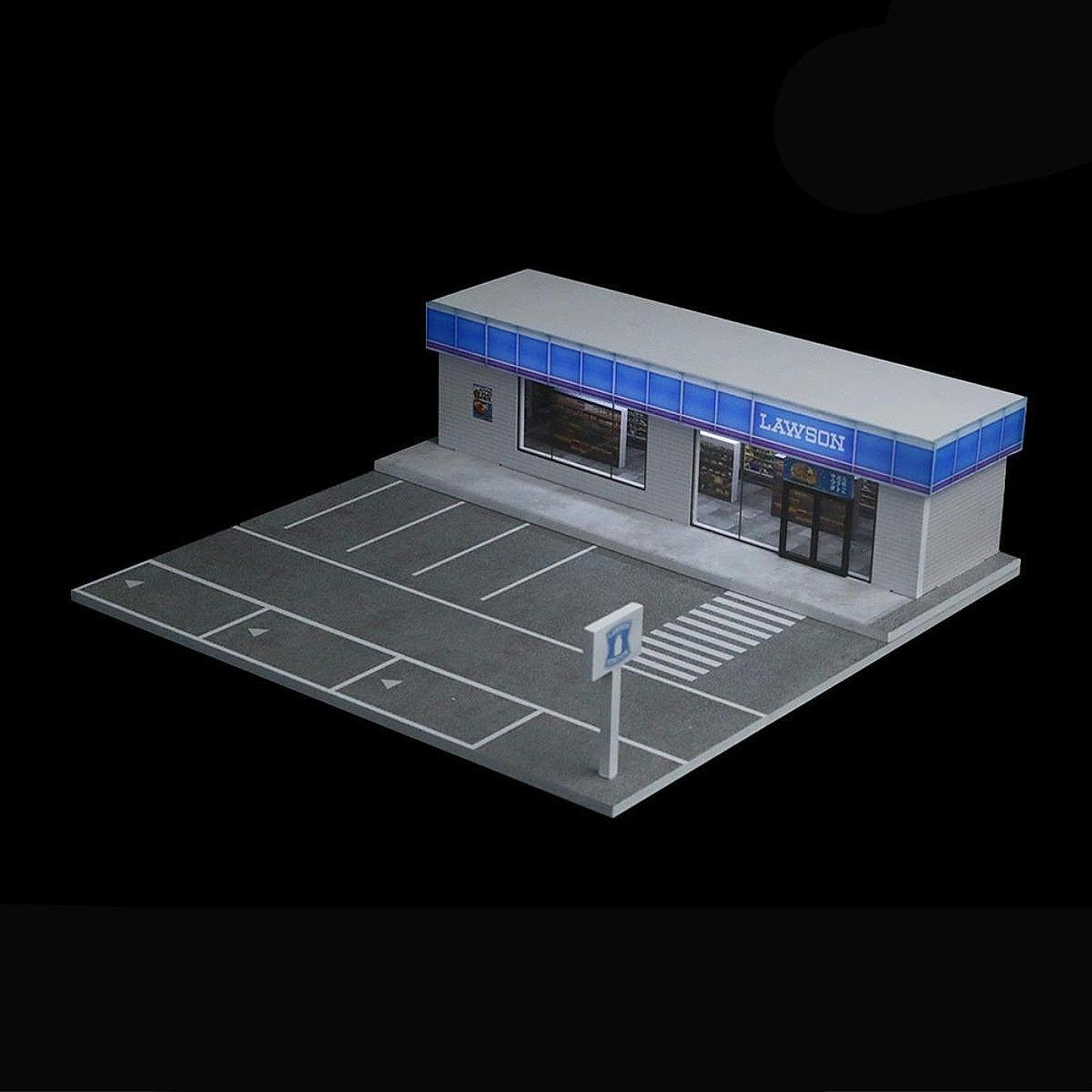 Vitrina para Maquetas de Coches a Escala 1:64 con Luz para Figuras de Acción.