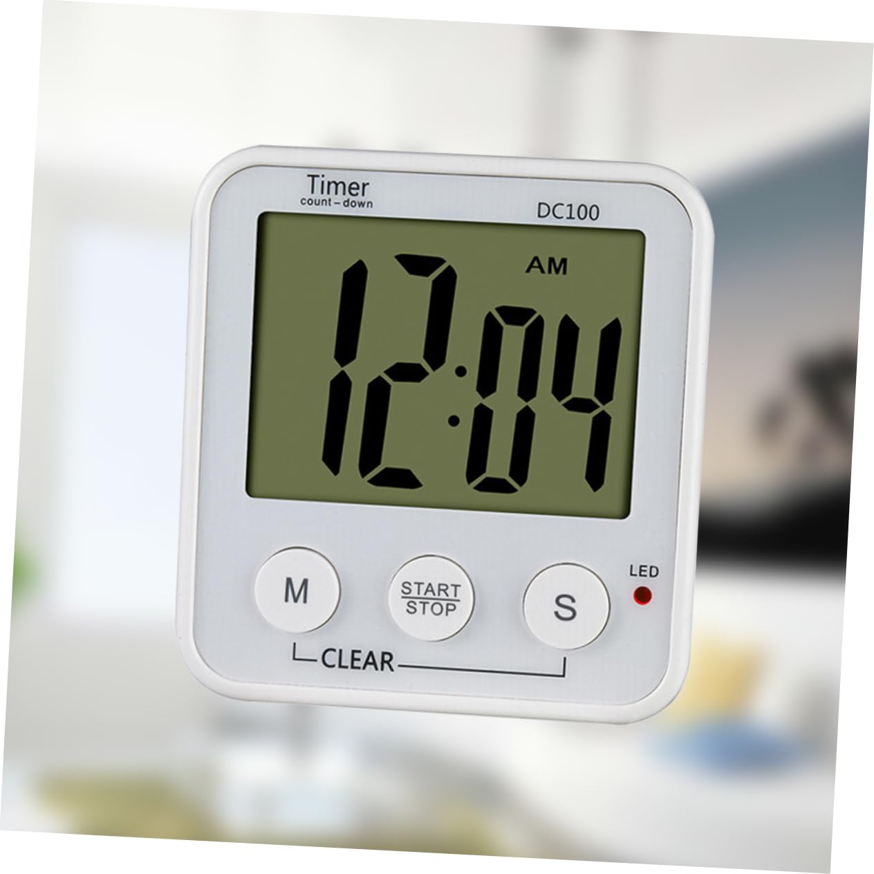 LIFKOME 3-częściowy Łatwy Do Odczytania Cyfrowy Kuchenny Timer Niskie Zużycie Energii Magnetyczny Patyczek Bez Baterii Biały Timer Odliczający