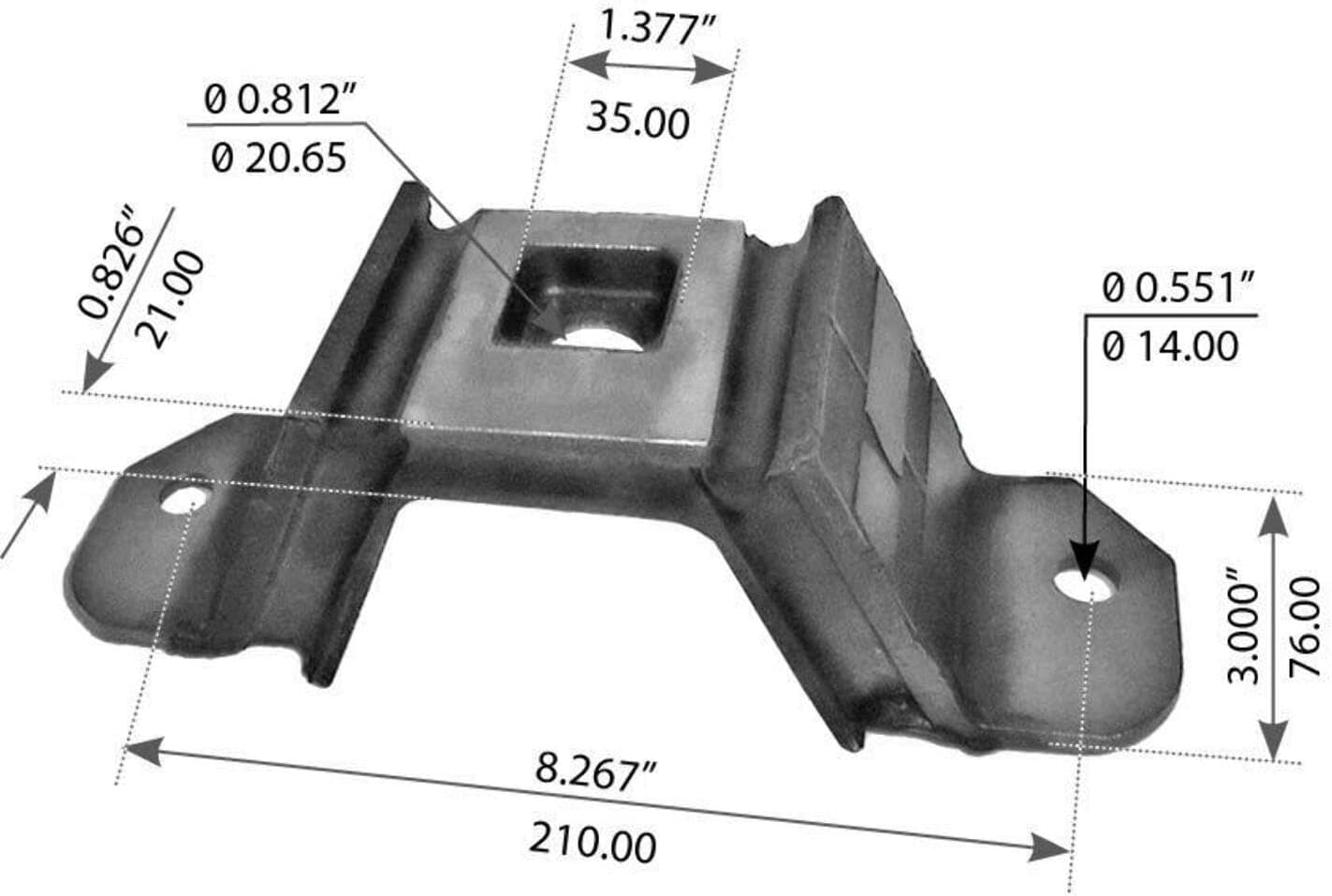 Fortpro Upper Engine Mount Compatible with Freightliner Columbia & Century Trucks Replaces BCD-273301, BCD-273302 | F317241