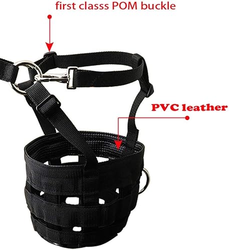 Miniatura 4 de UDRENM Bozal de pastoreo de caballos con cabestro para respirar fácilmente y cómodo (grande)