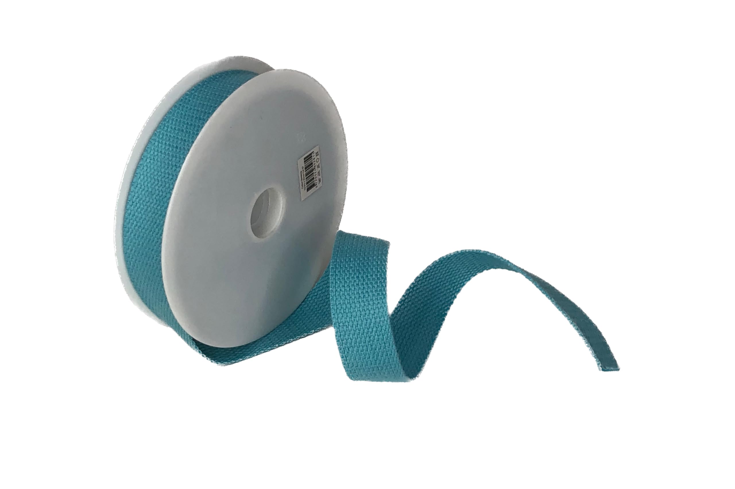 Trimz Cotton Webbing - Aqua Blue - 25mm x 5m