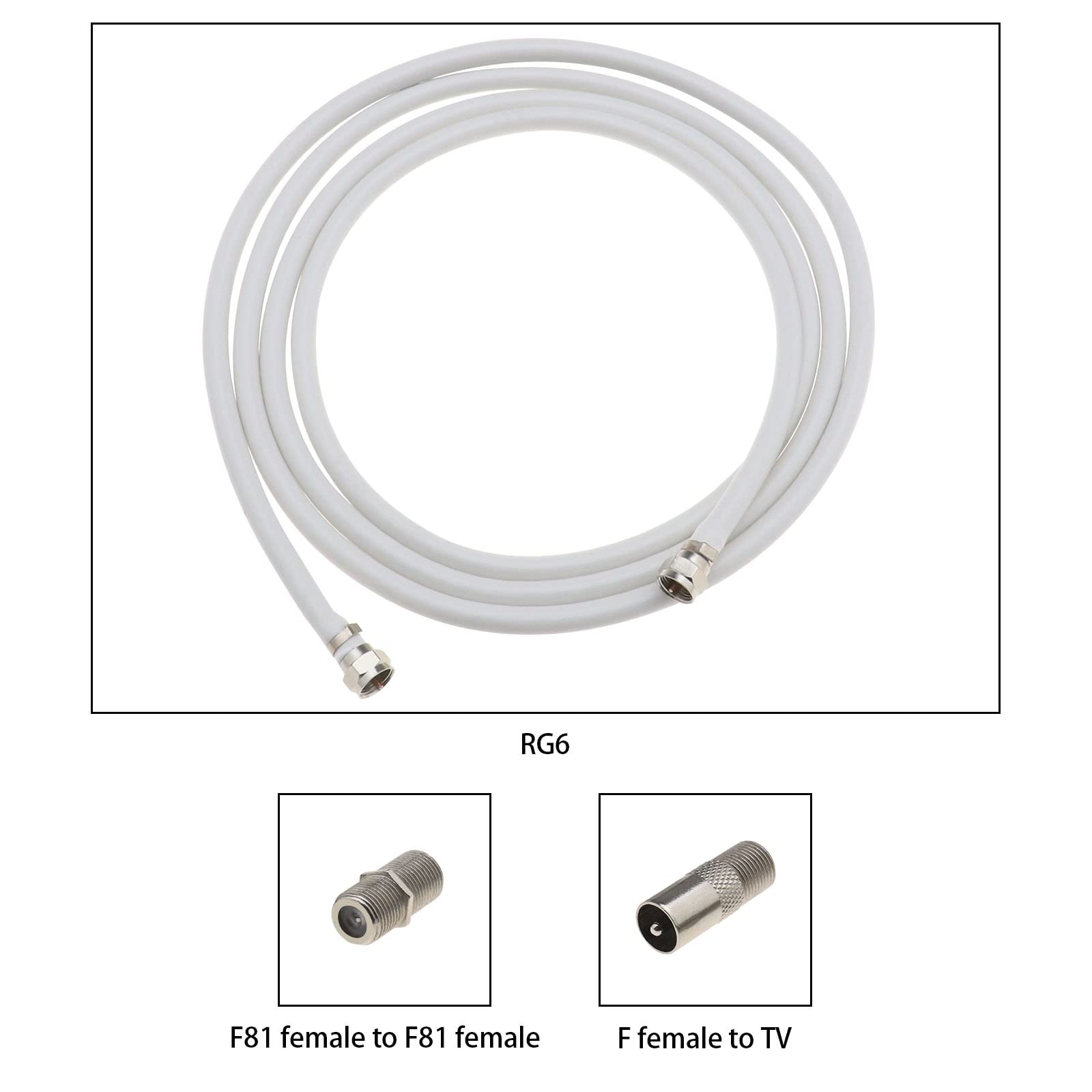 Ekon Cavo Antenna TV, Cavo Antenna, Maschio Femmina, 1.8 - Foto 7