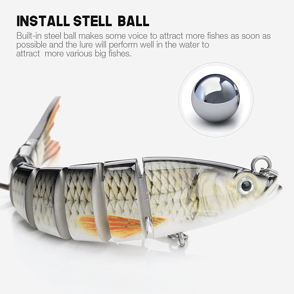 14 cm 23g S-Typ Schwimm sinkend Swimbait Topwater Köder Crankbait Popper River Fischereiköder (Color : 14cm 23g A1)