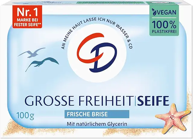 CD Seife Große Freiheit - Milde vegane Seife mit frischer Brise | 100g