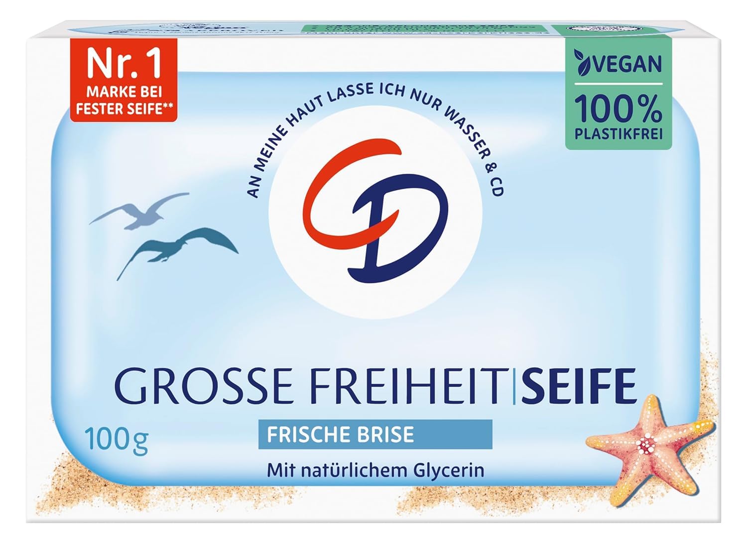 CD | MILDE SEIFE GROSSE FREIHEIT | "frische Brise" | vegan & ohne Mikroplastik | 100g