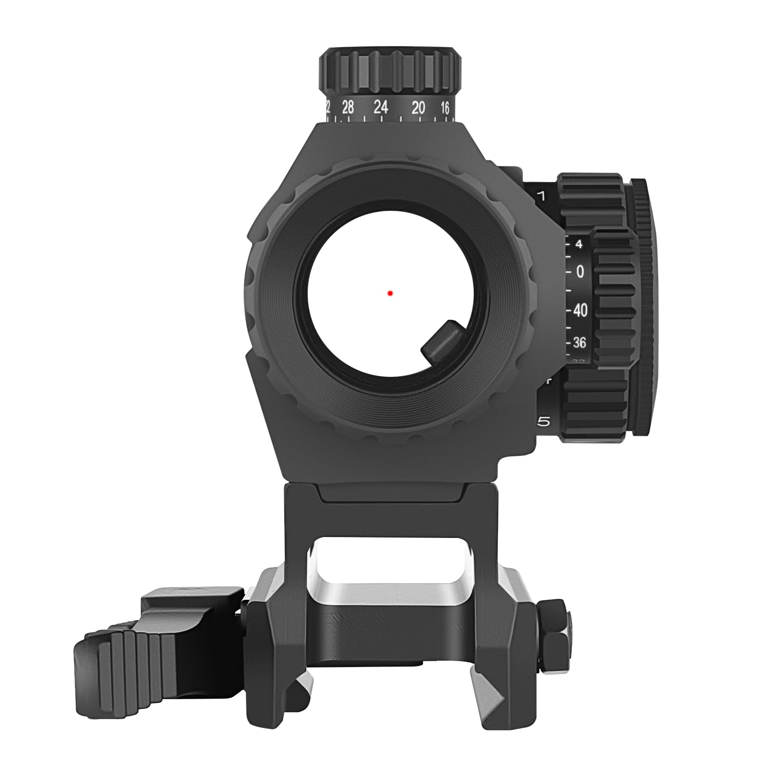 SPINA OPTICS Viseur Point Rouge Red Dot 1x20mm Viseur Airsoft 2 MOA Réflecteur avec Maille de Points et 11 Niveaux de Luminosité avec Monture qd