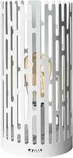 Arti & Mestieri Kamalea - Lampada da tavolo di Design 100% Made in Italy - in Ferro, 15 x 30h cm (Bianco marmo)