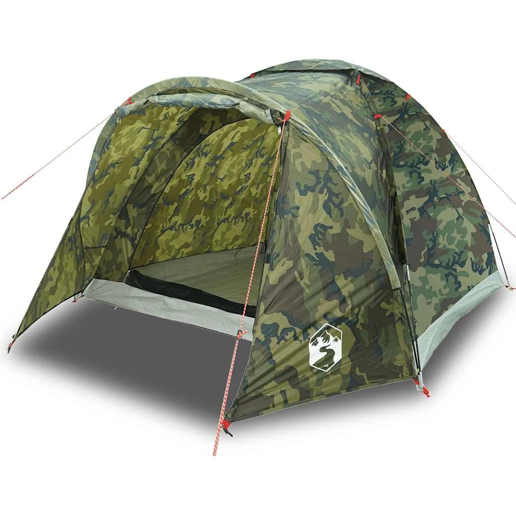 Tienda de pesca plegable para 2 personas con patrón de camuflaje impermeable y fácil de montar