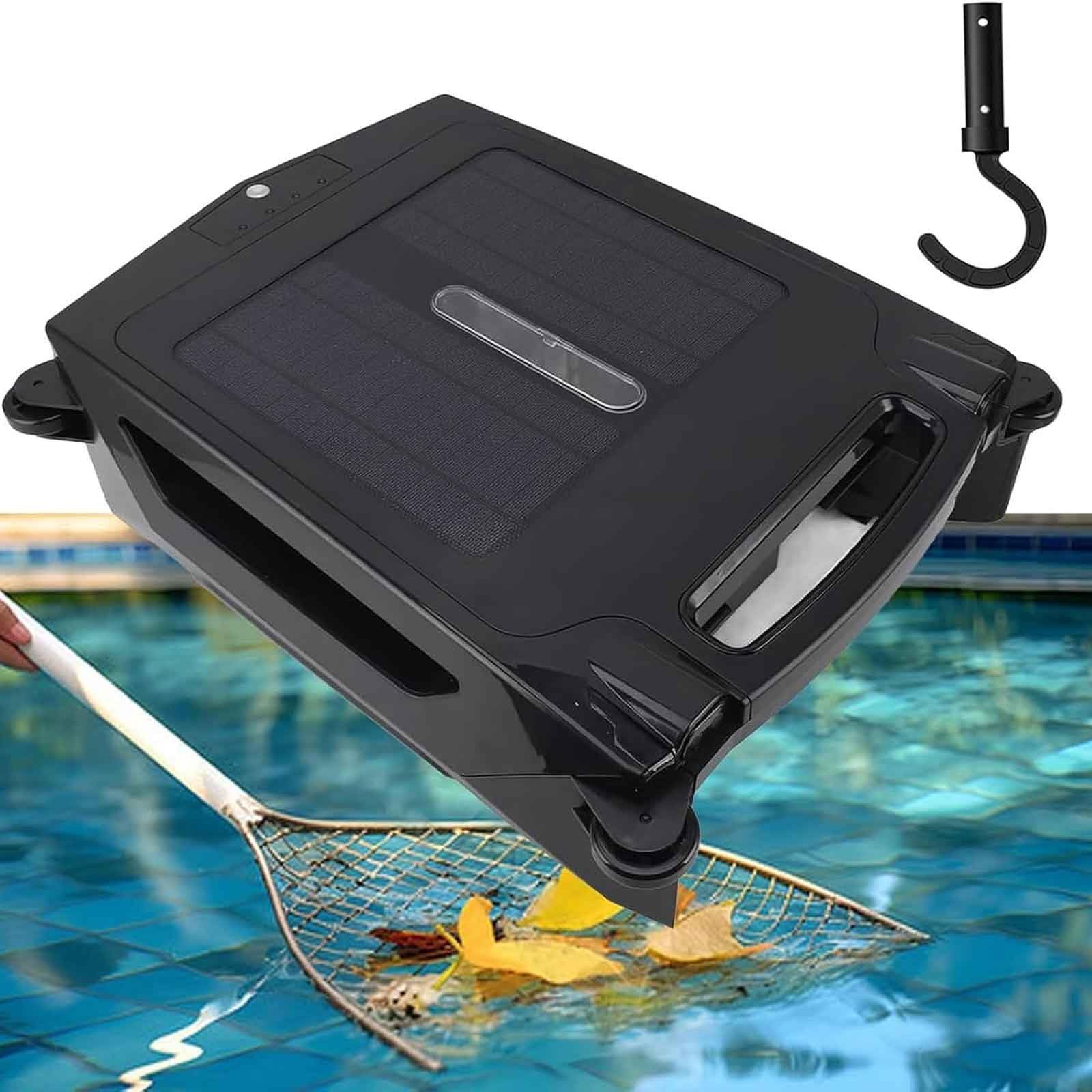Robot écumeur de piscine solaire sans fil à deux moteurs pour bassins