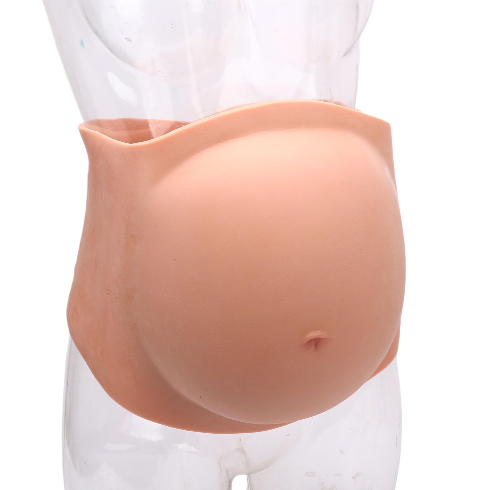 TIKATARER Barriga de Silicona para Embarazadas, Barriga de bebé Ligera y Ajustable, Artificial con Cierre Táctil, Ideal para Fiestas de Disfraces, Actuaciones y Fotografía (YELLOW) — view 8