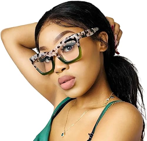 VOOGLAM Elegantes gafas rectangulares con bloqueo de luz azul para mujer, antifatiga ocular, ojos secos, gafas Sienna