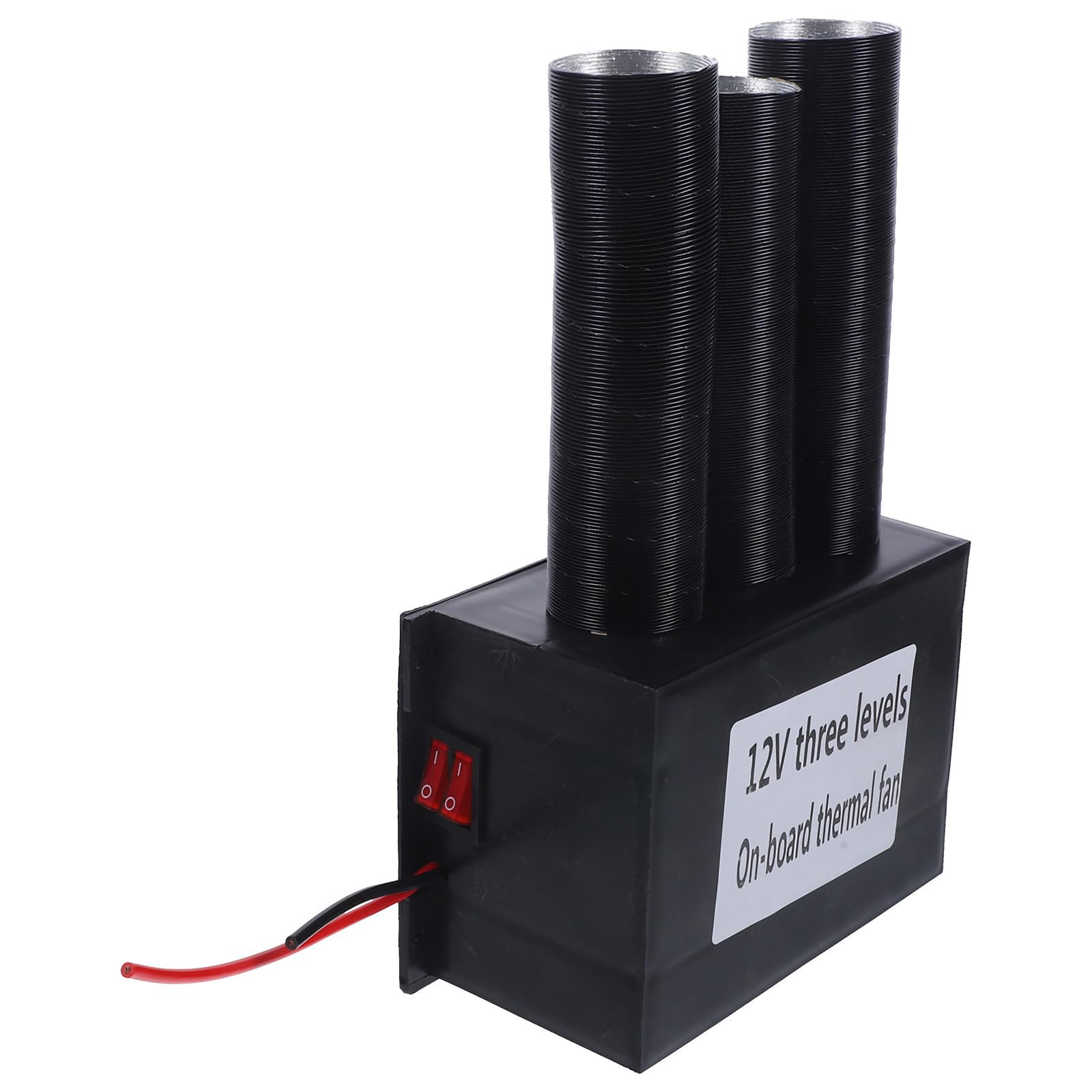VALICLUD Soplador de Aire Caliente para Coche Desempañador de Coche 800w Negro para Parabrisas y Ventana, Abs y Aleación de Aluminio, Fácil Descongelación y Desempañamiento