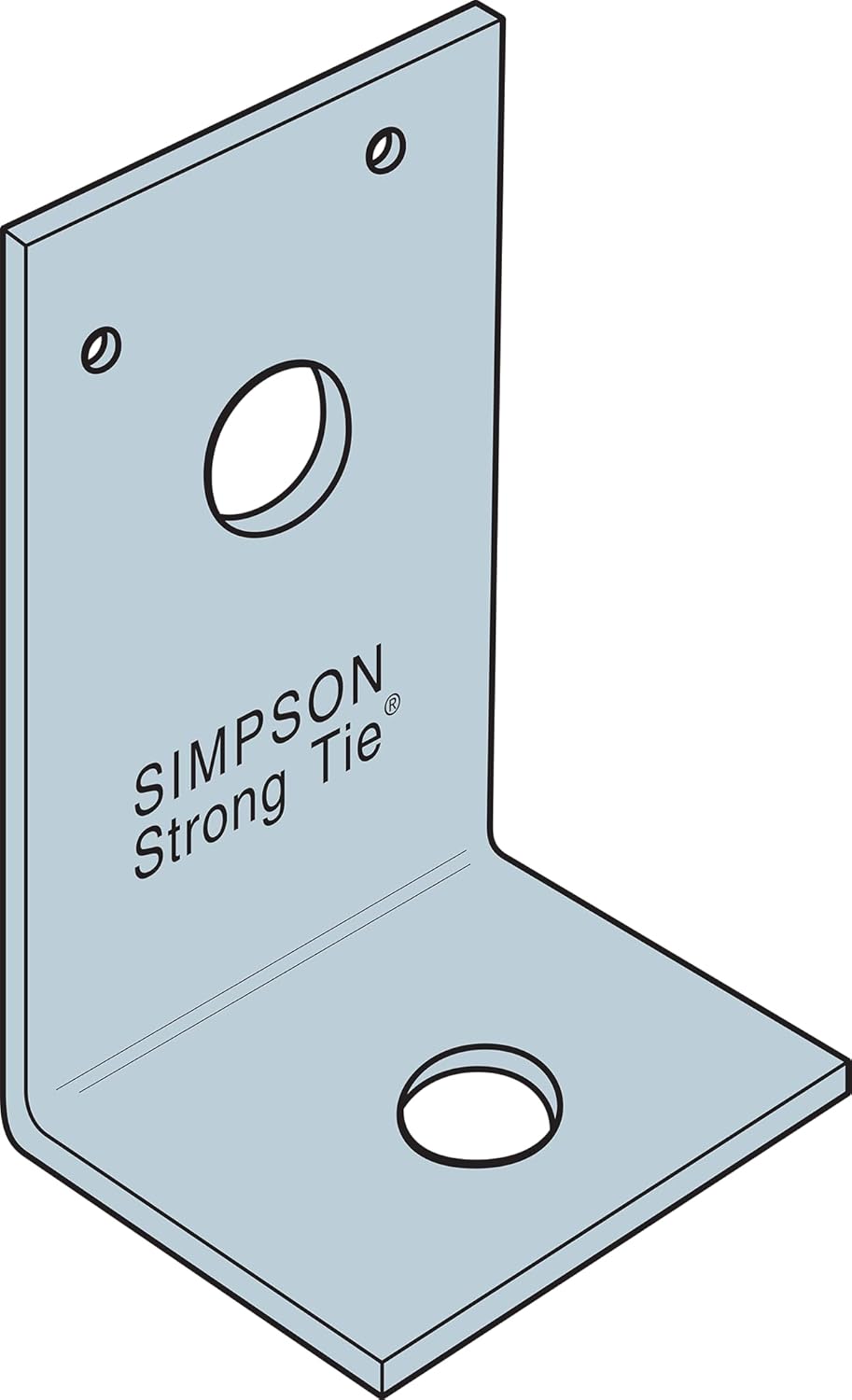Simpson Strong-Tie A24 2 in. x 3-7/8 in. x 2-1/2 in. Galvanized Angle (Pack of 25)