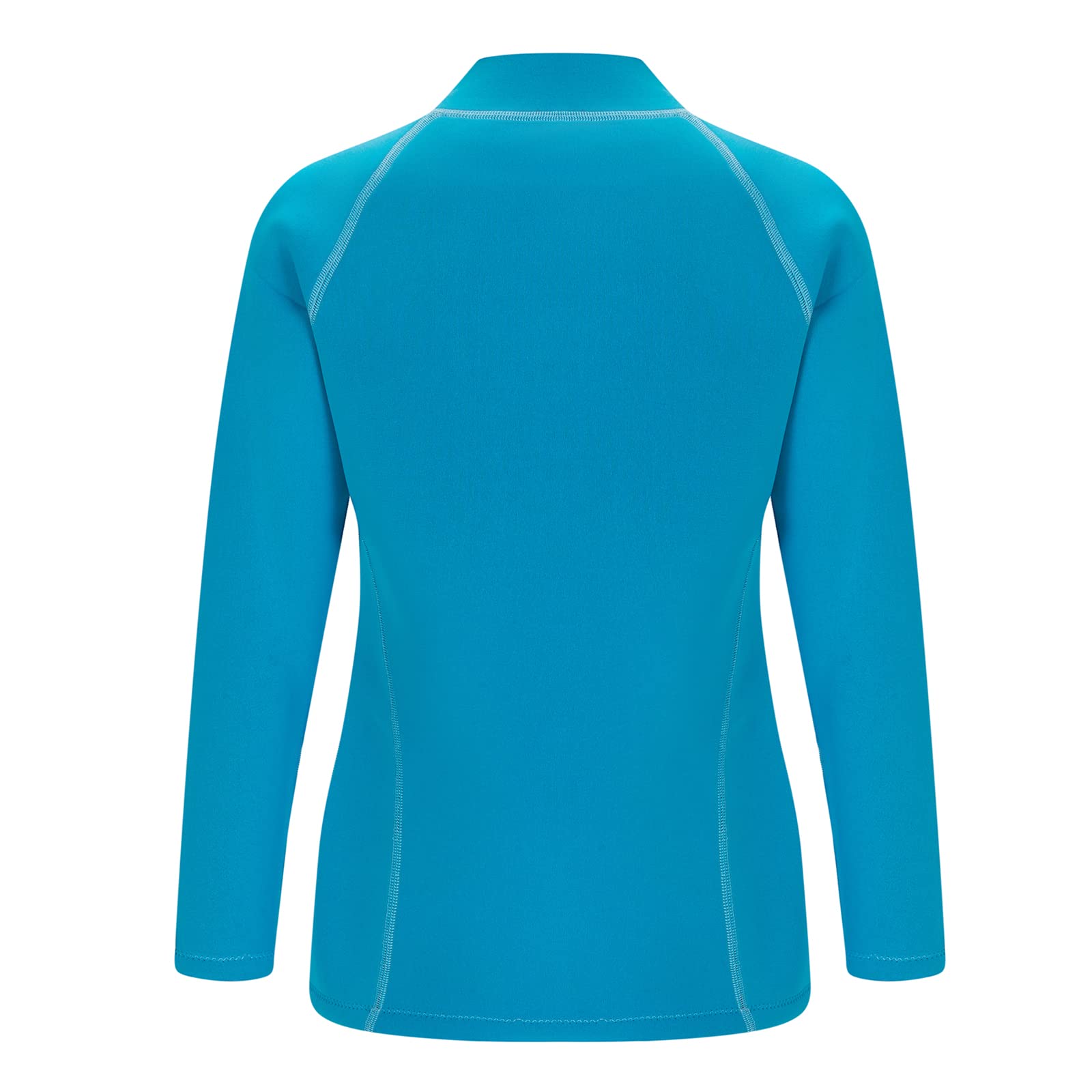 Combinaison de plongée pour homme et femme, en néoprène de 2 mm avec fermeture éclair sur le devant, manches longues, pour le surf, la natation, la plongée, haut de combinaison de plongée