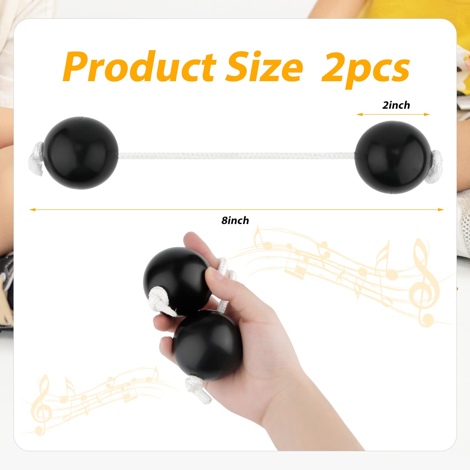 2 para Instrumentów Muzycznych Aslatuas Rytmiczna Pilka, Instrument Grzechotka Marakasy Wytrzasarki do jaj Kashaka Instrumenty Perkusyjne na Imprezy Muzyczne