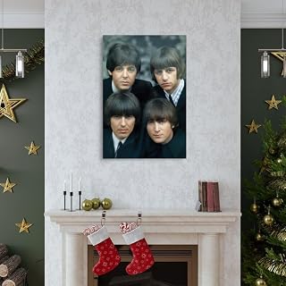 LUISAS Poster des Beatles sur toile – Impression d’art moderne pour chambre à coucher – 50 x 75 cm - Les Beatles, Paul McCartney, John Lennon, RIngo Starr, George Harrison LUISAS Poster des Beatles sur toile - Impression d'art moderne pour chambre à coucher - 50 x 75 cm – Image 6
