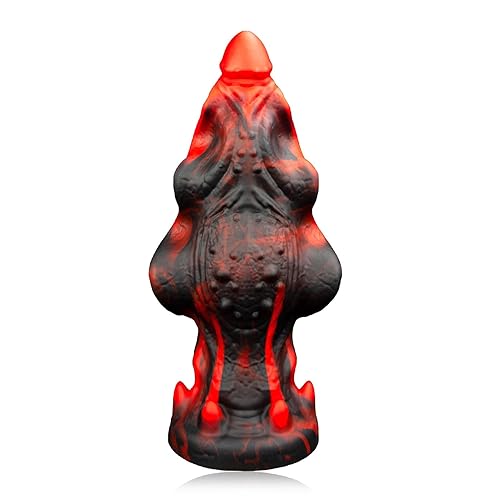 Romi Monster Butt Plug Anal Plugs Anus Stretcher Prostate Massager Realistic Liquid Silicone Mystery Devilfish Dildo with Strong Suction Cup for Men Women Adult Sex Toys (M) - M