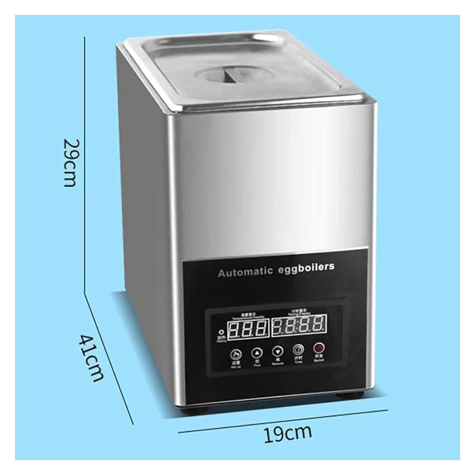 50 cuochi per uova a molla commerciali cuochi per uova a molla a caldo smart 9L cuochi per uova a molla a grande capacità cotti cotti di tipo soft-boiled intere uova bollite, per Snack bar, tribunali