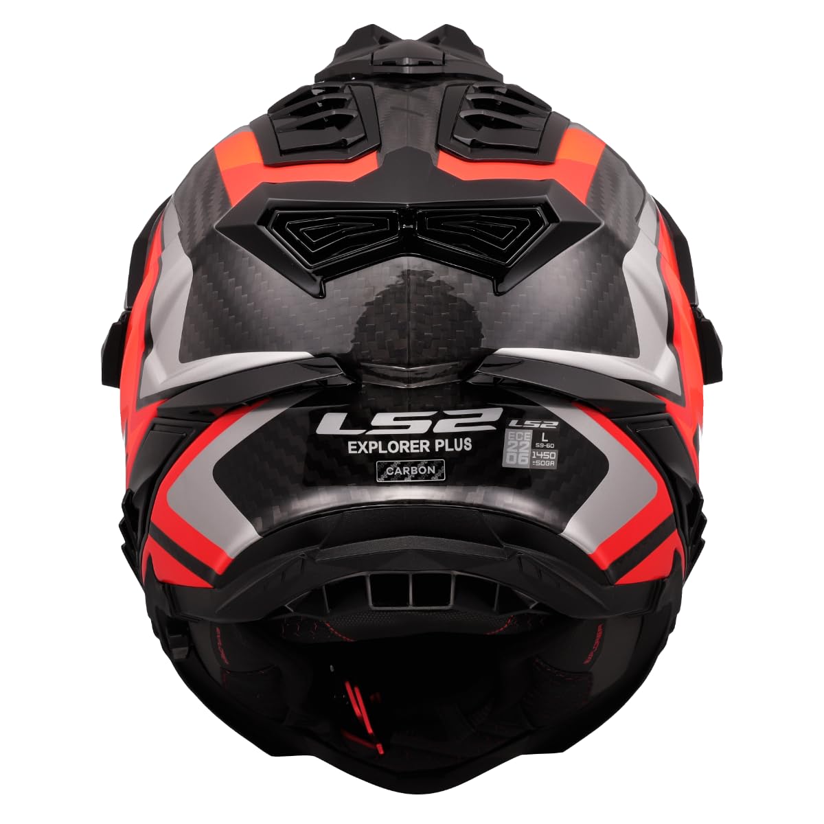 LS2, Casco Moto Cross EXPLORER CARBON FRONTIER II Gloss Orange