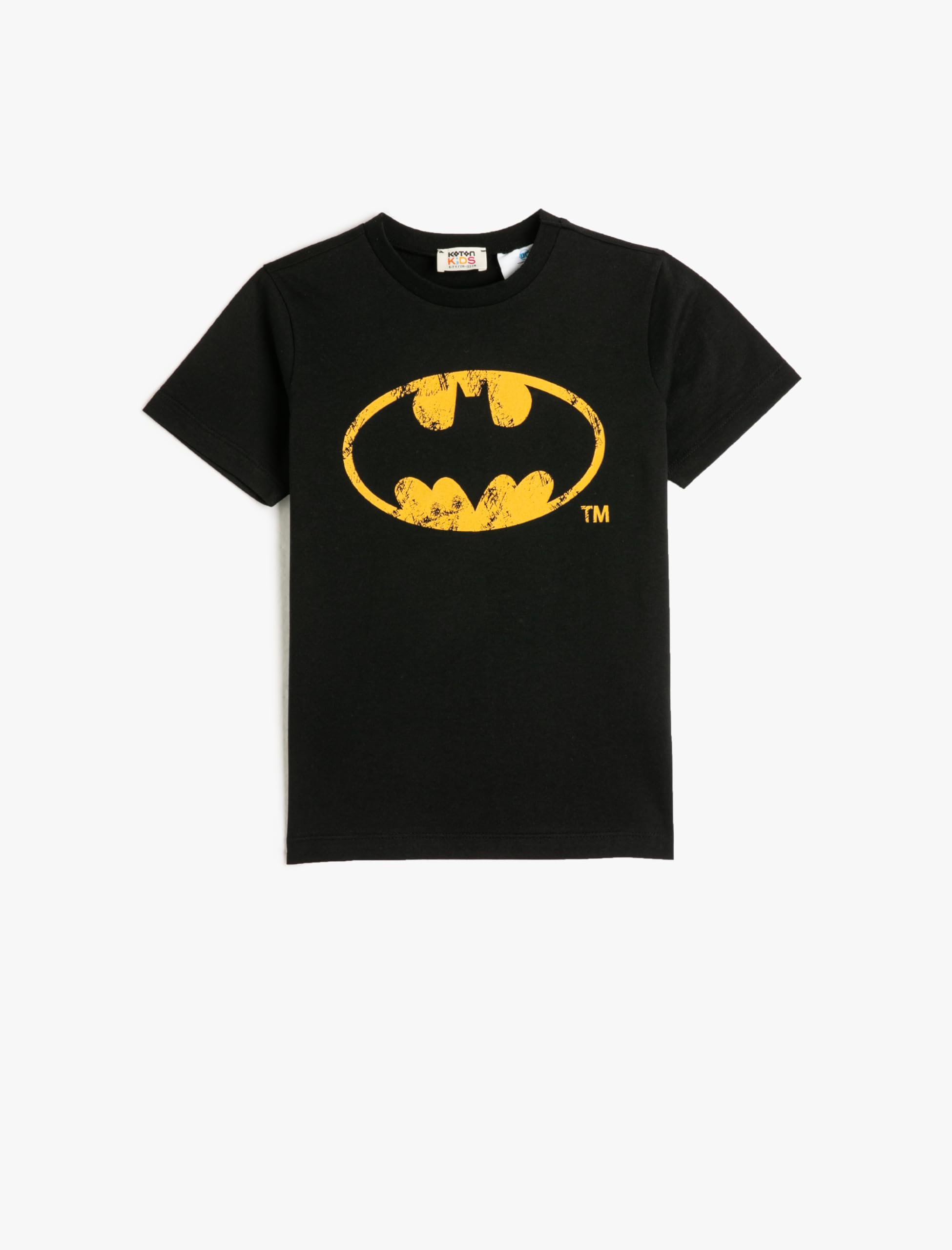 Batman Tişört Lisanslı Pamuklu Kısa Kollu Bisiklet Yaka
