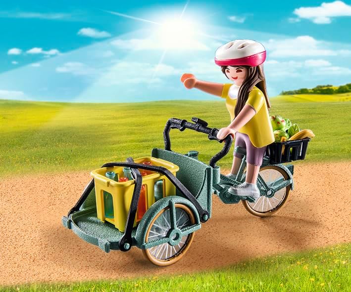 Miniatura 6 de Playmobil Bicicleta de carga para granjeros
