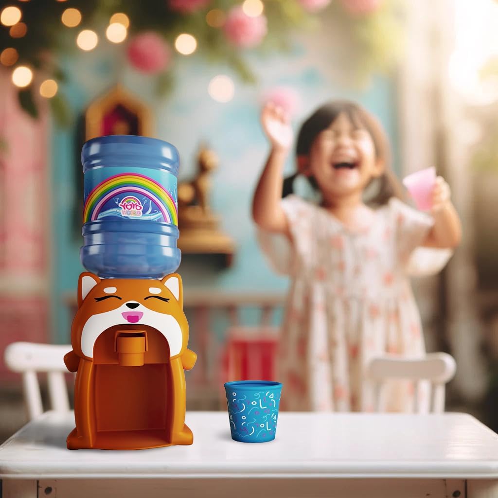 My Mini Cooler – Tiny Water Dispenser Machine for Dollhouse Furniture, Juice, Beverage | Miniature Desktop Water Dispenser, Best Gift for Boys and Girls (Shiba Inu)