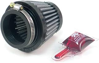K&N Universal Clamp-On Air Intake Filter: High Performance, Premium, Replacement Air Filter: Flange Diameter: 1.75 In, Filter Height: 2.5 In, Flange L: 0.625 In, Shape: Round Tapered, RU-2690, Black
