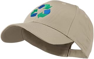 e4Hats.com Environment Friendly Recycle Logo Embroidered Cap