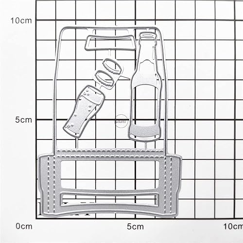 Miniatura 3 de DzIxY Vasos de botella Troqueles de corte de metal para kit de fabricación de tarjetas, troquelados de papel en relieve, plantillas de máquina de