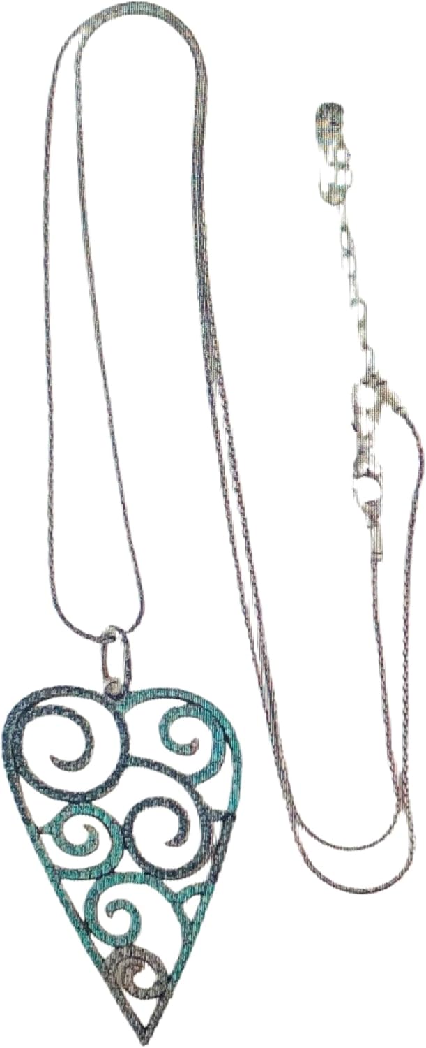 Brighton Sea Of Love Heart Convertible Large Pendant Necklace JL7643