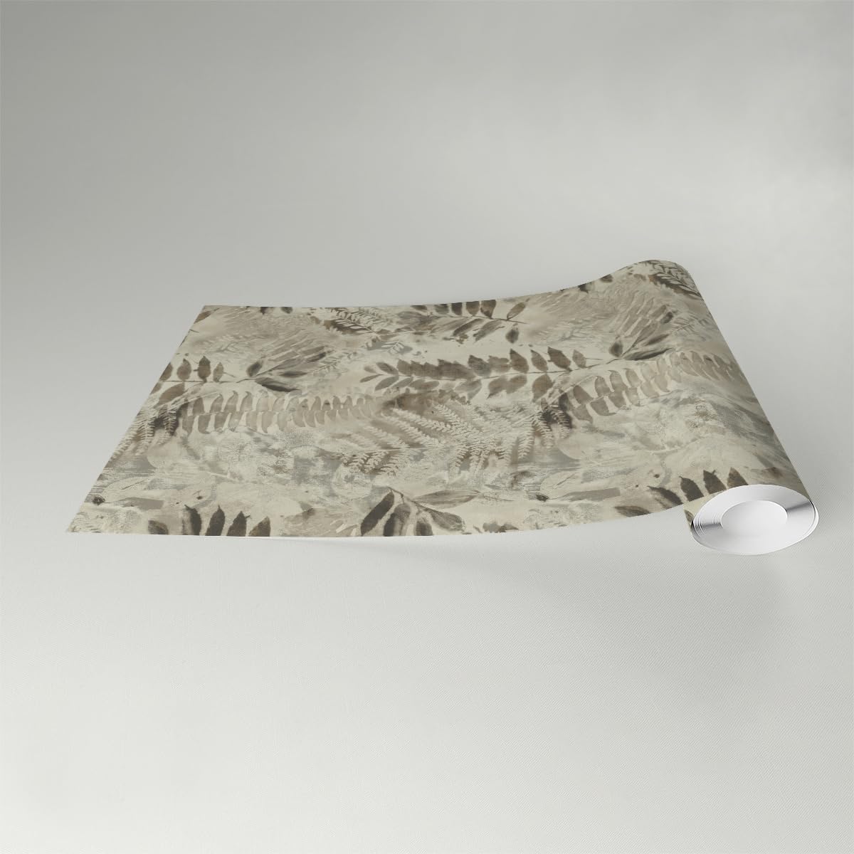 Surface Style Fern Memory Botanical Peel and Stick Wallpaper, (Brown Latte)