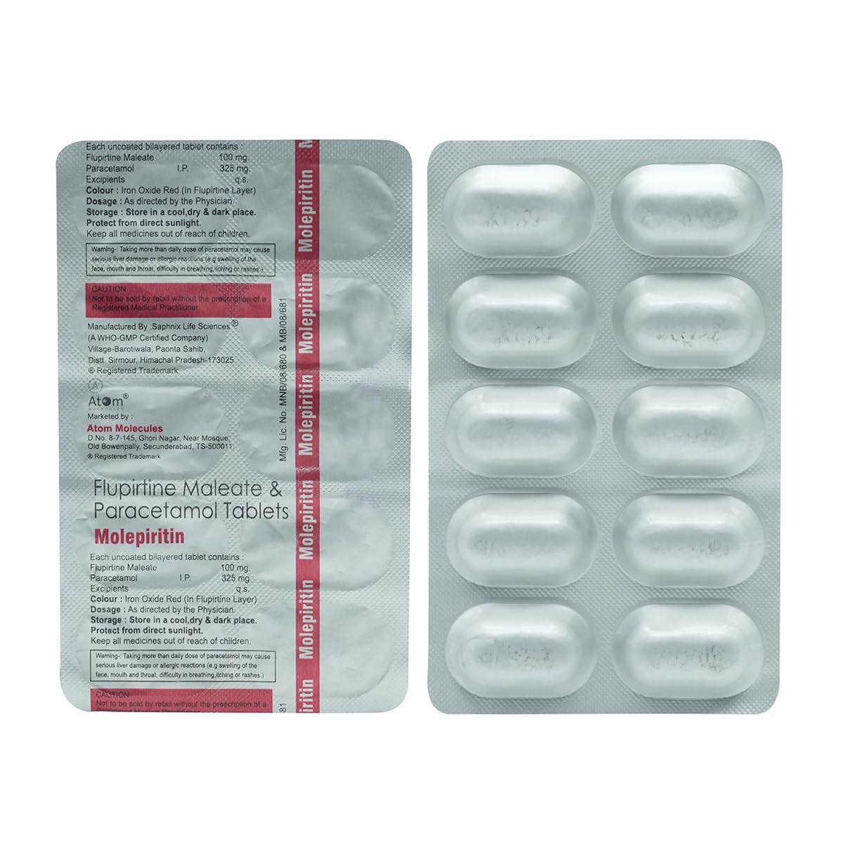 Molepiritin - Strip of 10 Tablet