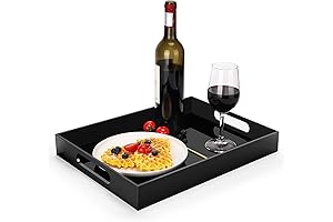 Acrylic Serving Trays with Handles for Versatile Home Organization