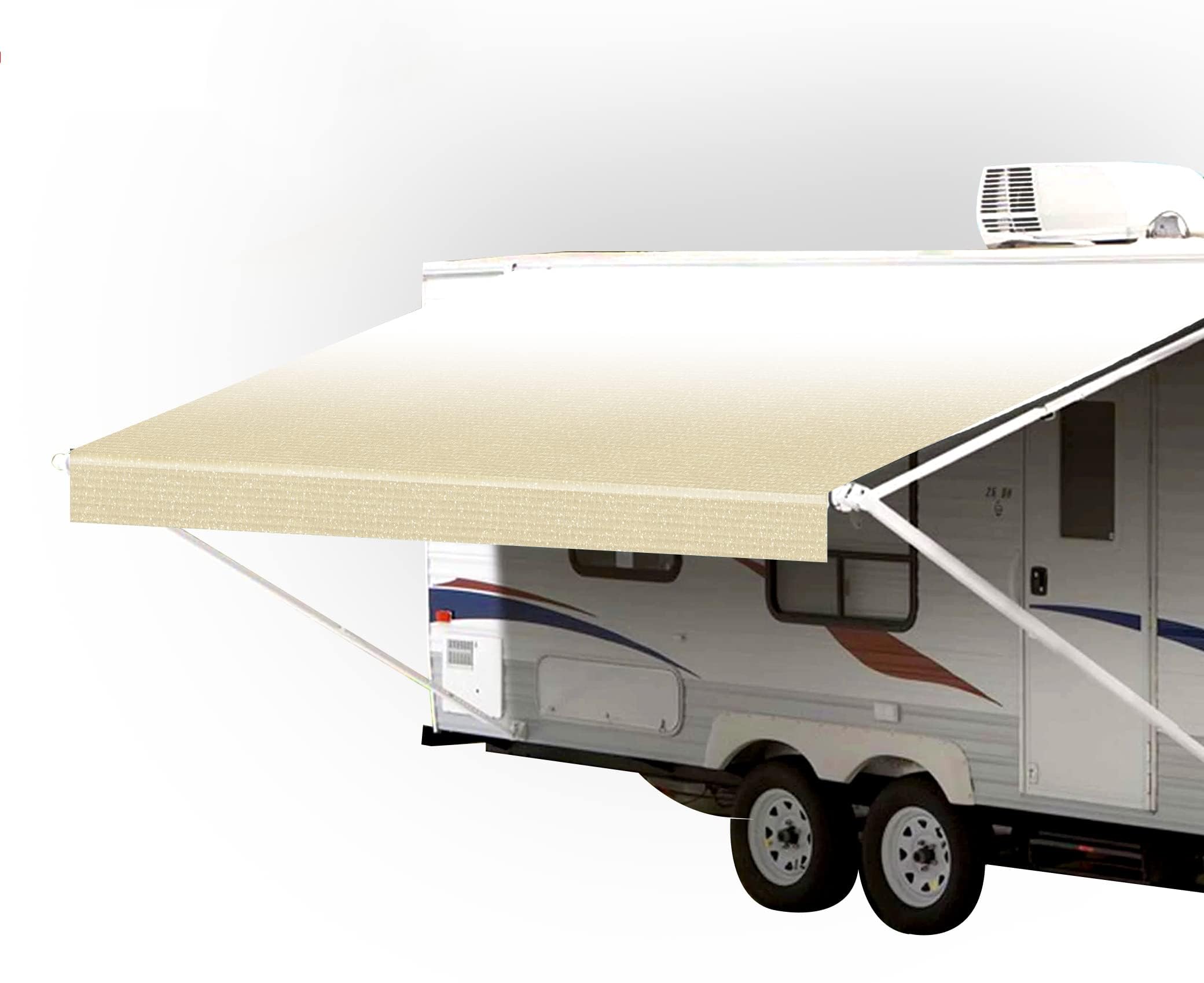 Toile de store camel Sunwave avec jonc ajustable pour une tension parfaite de l'auvent