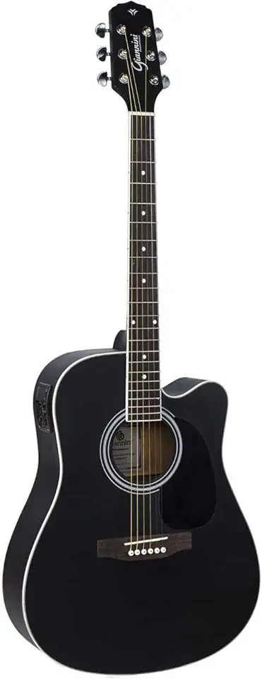 Violão Eletroacústico Dreadnought Aço GDC-1 CEQ Satin Black